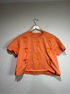 Gameday Social Tennessee Vols Orange Embroidered Crop Tee XL